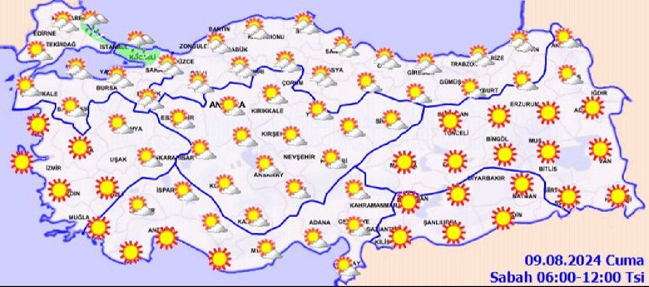 9 ağustos-hava durumu