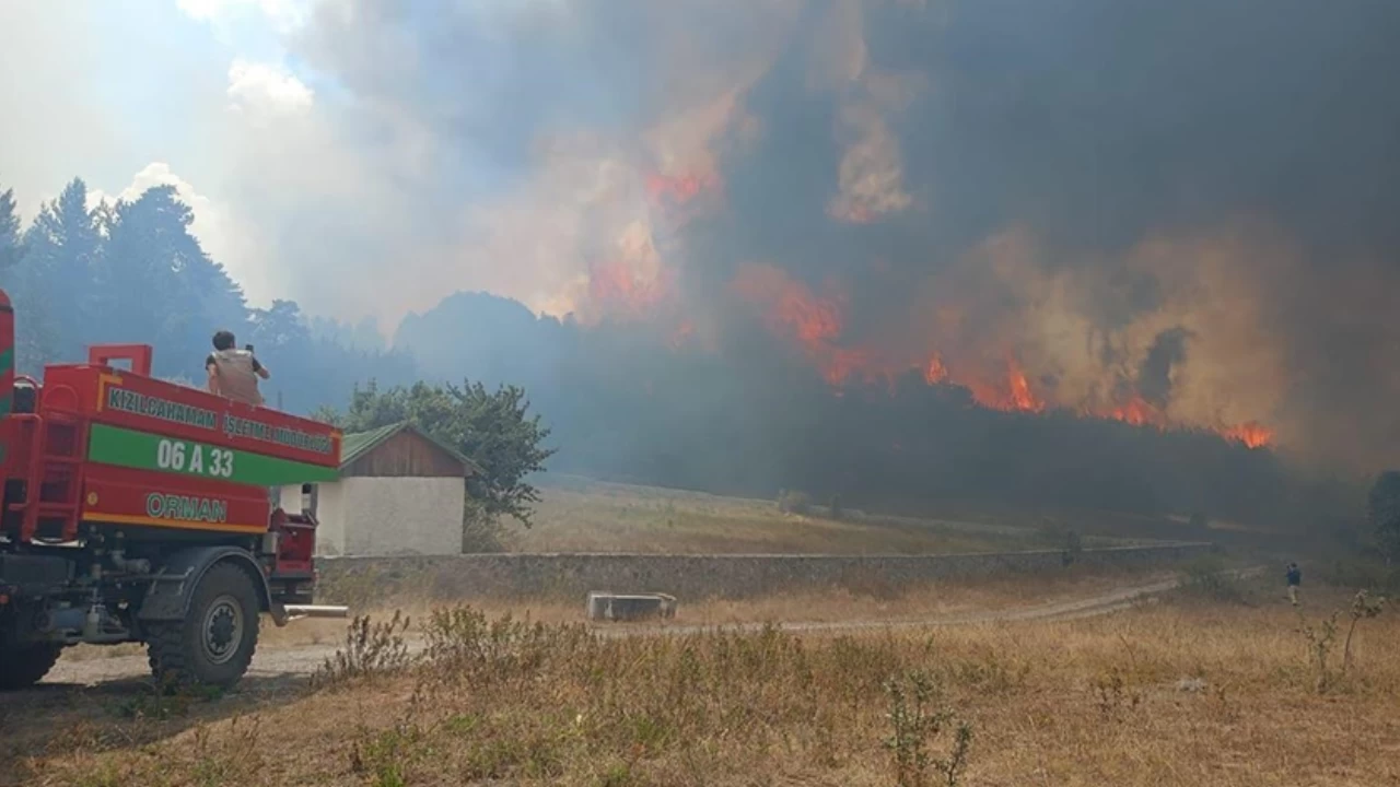 Ankara'da başlayan yangın Bolu'ya sıçradı