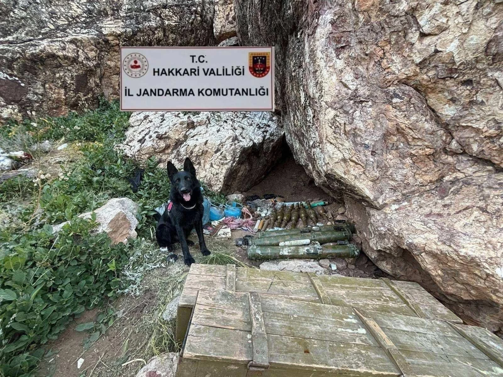 Hakkari'de sığınakta mühimmat ele geçirildi