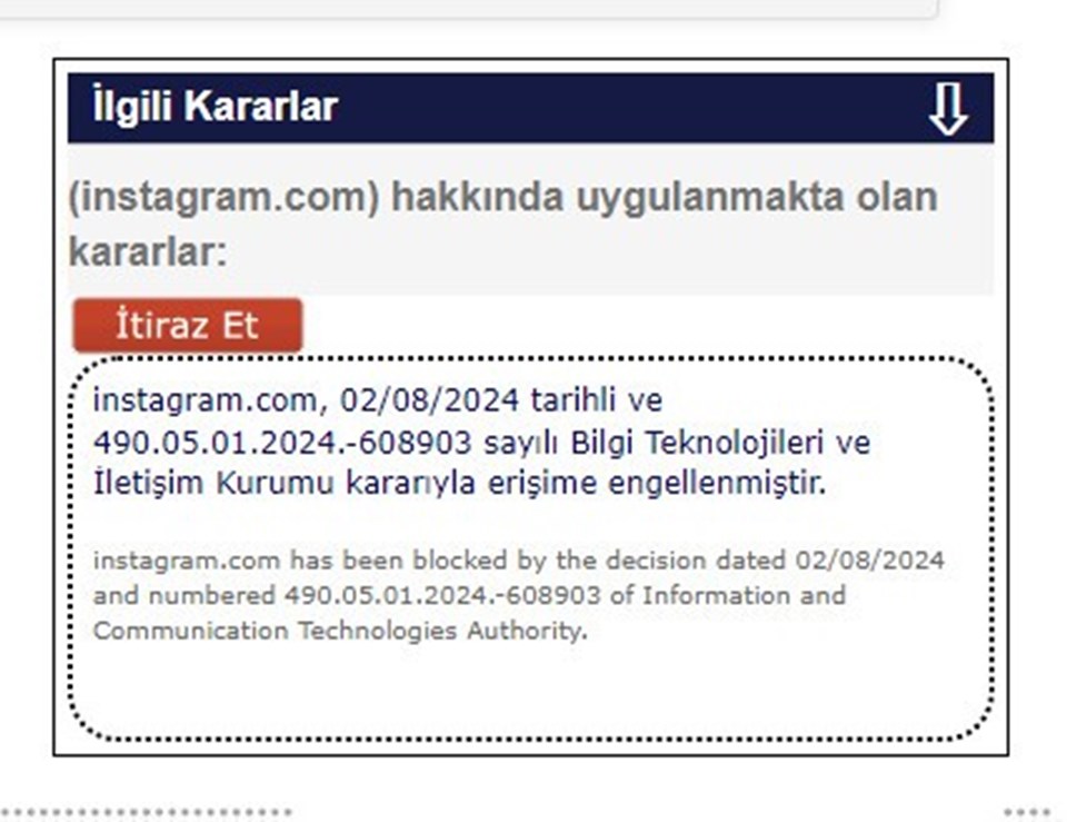 Instagram'a erişim engeli getirildi - 1