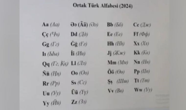 ortak türk alfabesi