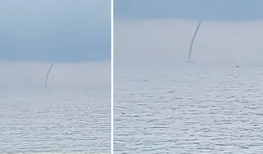 Karadeniz'deki dev hortum paniğe sebep oldu