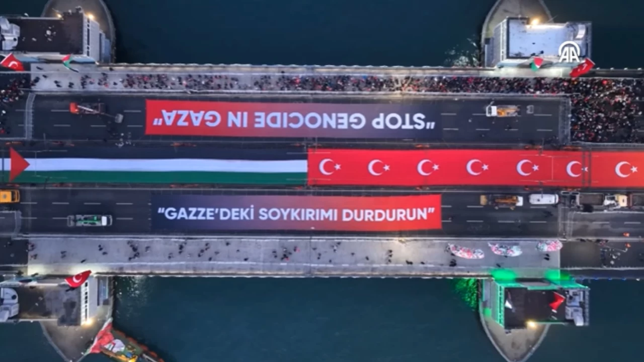 Ayasofya’dan Aksa’ya: İstanbul’da Gazze için tarihi yürüyüş