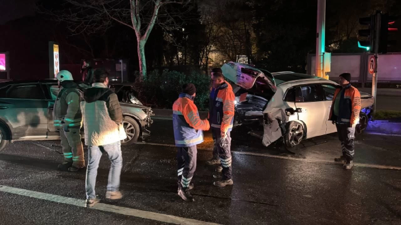 Sarıyer'de zincirleme trafik kazası