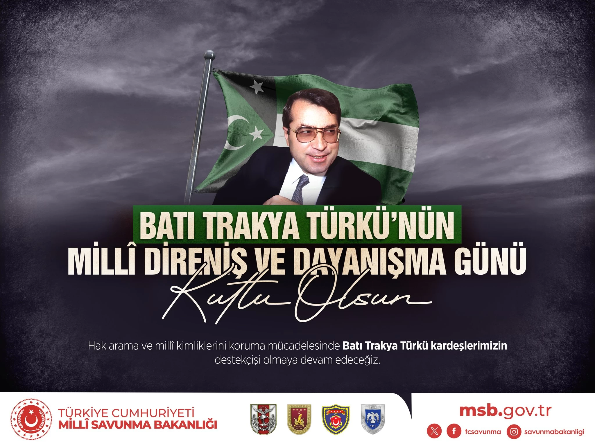 MSB'den Batı Trakya Türklerinin 29 Ocak Milli Direniş ve Dayanışma Günü paylaşımı