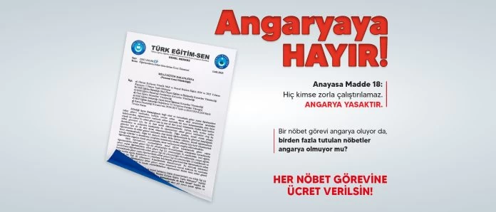 Türk Eğitim Sen'den nöbet görevlerine karşılık ek ücret talebi